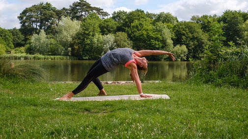 Yoga at Hatfield Forest, Essex